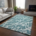 thumbnail image 6 of Addison Rugs Mayfield Washable Transitional Organic Teal Rectangle Rug, 9' x 12', 6 of 6
