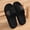 Black, variant on Men's Cloud Foam Slide Sandals, Ultra-Soft EVA Open-Toe Slippers with Quilted Footbed and "Reality" Print for Indoor, Outdoor, and Casual Wear