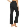 thumbnail image 6 of Stelle Women's Bootcut Yoga Pants with Pockets,High Waisted Tummy Control Workout Yoga Lounge Pants,Full Length Flare Leggings Bootleg Work Dress Pants 30" 30",XS-XXL Black, 6 of 6