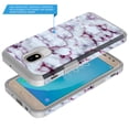 thumbnail image 3 of Samsung Galaxy J3 Achieve Case, J3 Star Case, Galaxy Express Prime 3 Case, J3 2018 Case, J3 V 2nd Gen. Case, Amp Prime 3 2018 Case With Tempered Glass Screen Protector (Purple Marble), 3 of 5