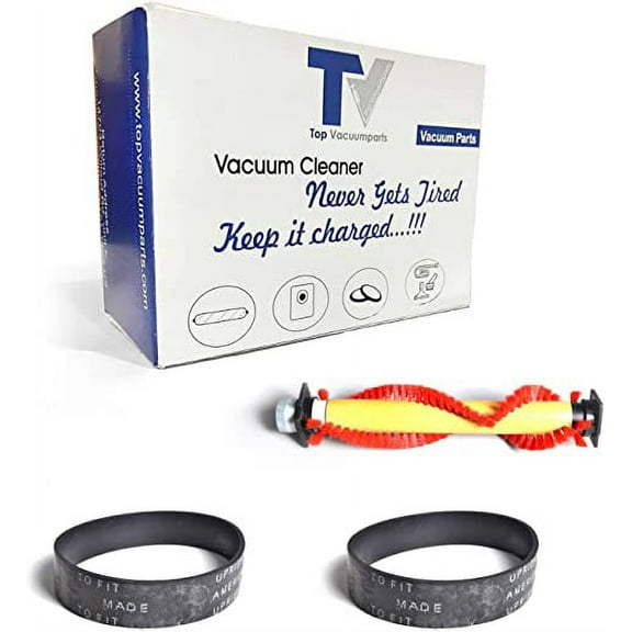 Replacement Part For Oreck XL 75104-03 Roller Brush Assembly, with Anti-Microbial Germ Killing Nylon Bristles, Ideal Homes With Allergies and Asthma, WITH BONUS 2 FREE BELTS // OR201 & AF7202