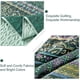 thumbnail image 5 of Colcha WONGS BEDDING Boho, tamaño completo, microfibra verde, 200 x 230 cm, 5 of 7