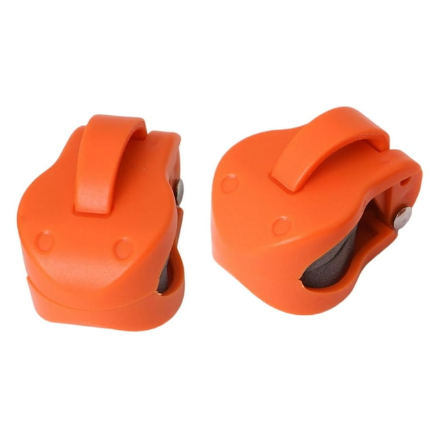 S SERENABLE 2 Pcs Support de Canne à Pêche Sangles Équipement pour Transport au Sol de Garage orange