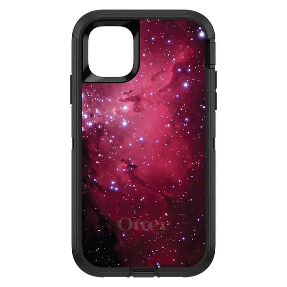 DistinctInk OtterBox Defender Custom Case for Apple iPhone 15 (6.1" Screen) - Show Your Love of Astronomy - Tempered Glass Back