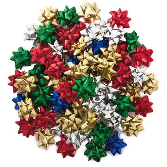Hallmark Holiday Foil Gift Bows in Bag (Assorted Colours)