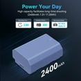 thumbnail image 3 of SmallRig NP-FZ100 2400mAh Camera Replacement Battery for Sony A7R V, A7 IV, A7S III, USB-C 2.5H Fast Charging Camera Battery for A7R IV, A7R III, A7 III, A7C, A7C II, A6600, A6700, FX3, ZV-E1-4265B, 3 of 9