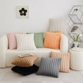 thumbnail image 3 of SouMaox Plush Throw Pillow, Striped Artificial Decorative Cushion, Soft Fabric Bedding Accessory for Living Room Sofa Bedroom Decor, 3 of 9