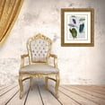 thumbnail image 3 of Fab Funky 26x32 Gold Ornate Wood Framed with Double Matting Museum Art Print Titled - Owls with Umbrellas, 3 of 4