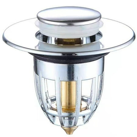 

Waterproof Bathroom Sink Plug Stopper Wash Basin Core Bounce Up Drain Filter