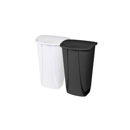 - Sterilite 11 Gal./42 L SwingTop Wastebasket, White