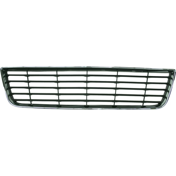 Front Bumper Grille Compatible with CHEVROLET IMPALA 2006-2011 Chrome Shell/Dark Gray Insert