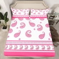 thumbnail image 2 of Castle Fairy Teens Hippie Paisley Bed Sheets,Bohemian Chic Floral King Sheets, 2 of 7
