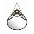 thumbnail image 4 of Creative Co-Op Pewter Framed Wall Mirror with Decorative Chain and Antique Finish, Bronze, 4 of 8