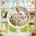 thumbnail image 4 of Dvkptbk 2D Easter Door Sign Welcome Easter Decoration Made of Wood for Front Door Spring Easter Decoration for Hanging Colourful Spring Decoration with Easter Bunny easter decorations, 4 of 5