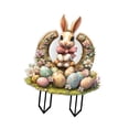 thumbnail image 4 of 2D Bunny Garden Stake Yard Sign Oesthetic Ornament Decoración de Pascua Decoración de Pascua para bodas Familia de césped, 4 of 8