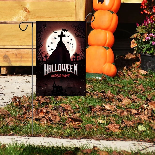 Halloween Garden Flag Party Decoration Hanging Flag Holiday Courtyard Garden Flag