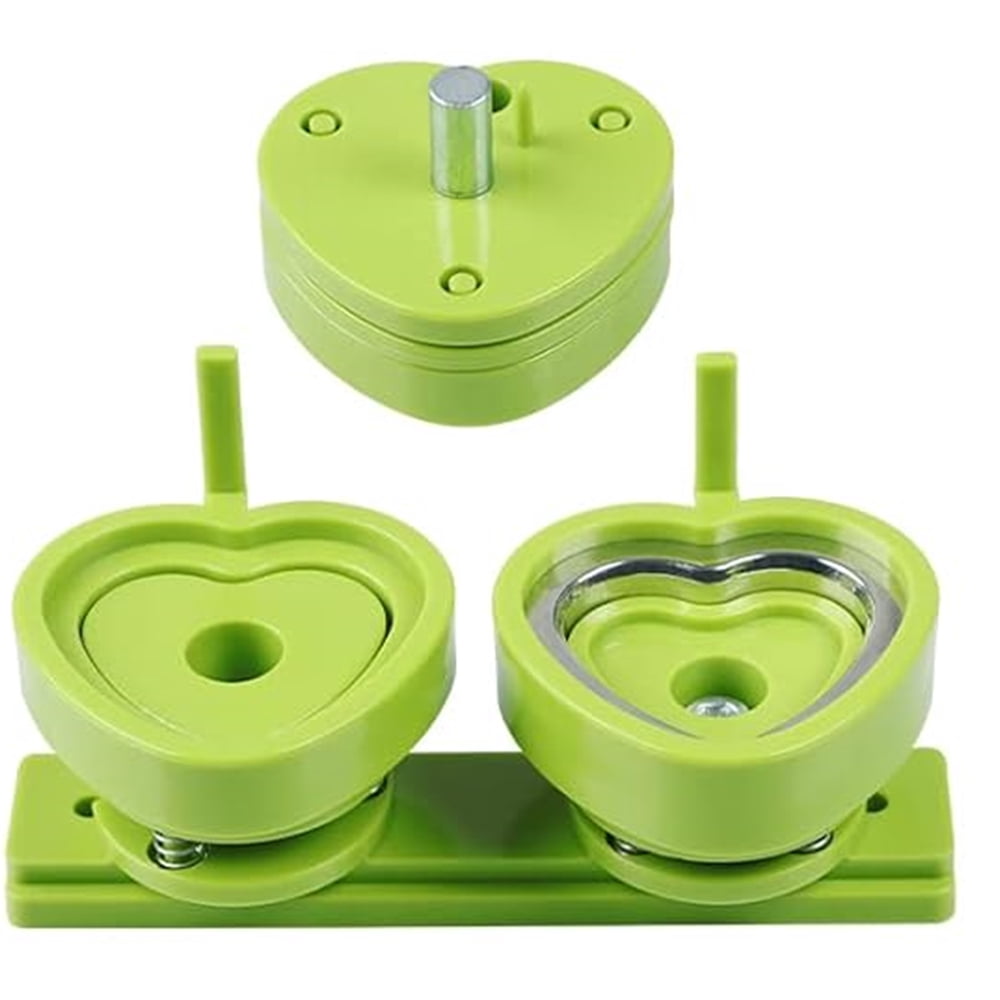 25MM -32MM Badges Button Maker Machine, Heart-Shaped Pin Badges Making Machine ,Beginner-Friendly