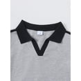 thumbnail image 4 of PureChapter Girls' Clothing Sets Short Sleeve Polo Crop Tops Slit Maxi Skirt Cotton 2 Piece Casual Girls Summer Outfits, 4 of 9