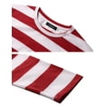 thumbnail image 4 of Purcoar Fashion Men's Casual Striped T-Shirt, 4 of 5