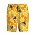 thumbnail image 6 of Daiia Honeycombs Mens Woven Stretch Pajama Short,Short Pajama Pants-X-Large, 6 of 7