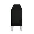 thumbnail image 2 of Nicole Miller Kenzington Sideboard with 4-Doors, Black/Chrome, 2 of 9