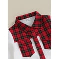 thumbnail image 6 of GXFC Toddler Boy Christmas Shirts Clothes 6M 1T 2T 3T 4T Kids Boy Long Sleeve Button Down Plaid Print Holiday Party Pullovers Tops Christmas-themed Clothing for Children Boy, 6 of 8