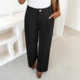 thumbnail image 4 of Inglocry Women's Wide Leg Dress Pants 2026 High Waisted Business Casual Palazzo Pants Work Office Slacks Trousers Black L, 4 of 9