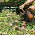 thumbnail image 2 of 1 Gallon Watering Can for Plants, Watering Cans for Indoor&Outdoor Gardening, Galvanized Steel Watering Pot with Removable Spout, Metal Water Can with Ergonomic Movable Handle(Copper), 2 of 7