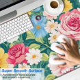thumbnail image 2 of Long Mouse Pads for Desk,Pioneer Flower Floral Print Pattern Desk Mats on Top Of Desks, Desk Mouse Pad Extra Large with 3mm Non-Slip Base and Stitched Edge for Gaming,Office,Work,Home 47.3"x23.6", 2 of 6