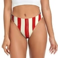 thumbnail image 1 of Fotbe America Flags2 Tanga Sin Costuras para Mujer con Estampado – Panties Invisibles, Transpirables y Cómodos para Uso Diario-Large, 1 of 6