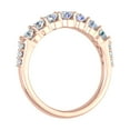 thumbnail image 2 of 3/4 Carat Diamond Wedding Band Ring in 14K Rose Gold (Ring Size 4.75), 2 of 6