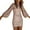 Beige, variant on ASFGIMUJ Women Fashion V-Neck Bodycon Sequins Dress Long Sleeve Party Mini Dresses Pink XXL