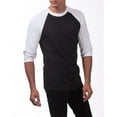thumbnail image 4 of Pro Club Men's 3/4 Sleeve Crew Neck Baseball Shirt, 4 of 5