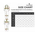 thumbnail image 7 of Flame Resistant Hi Vis Reflective Coverall with Leg Zipper (Small, Dark Gray), 7 of 7