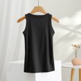 thumbnail image 4 of Posijego Summer Womens Ribbed Tank Tops Sleeveless Camisoles Bottom Base Undershirts Women Clothes, 4 of 5