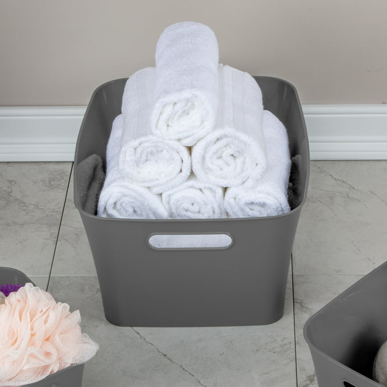 Mainstays Large Bin, Open Plastic Storage Containers, Versatile