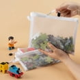 thumbnail image 5 of Bolsa de archivos con cremallera de malla, resistente al agua, a prueba de humedad, carpeta de almacenamiento de juguetes, herramientas de almacenamiento, bolsa de organización de cosméticos, 1-30 pie, 5 of 5