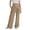 Khaki, variant on Girls Palazzo Pants for Girls Summer Boho Wide Leg High Waist Casual Beach Travel Outfit 2025 Size 8-9 Years