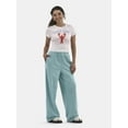 thumbnail image 2 of No Boundaries Soft Fleece Wide Leg Pants, 30” Inseam, 1 or 2-Pack, Women’s, 2 of 4
