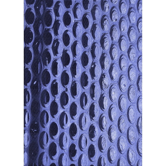 Ahgly Company Indoor Rectangle Patterned Sky Blue Dress Blue Area Rugs, 7' x 10'