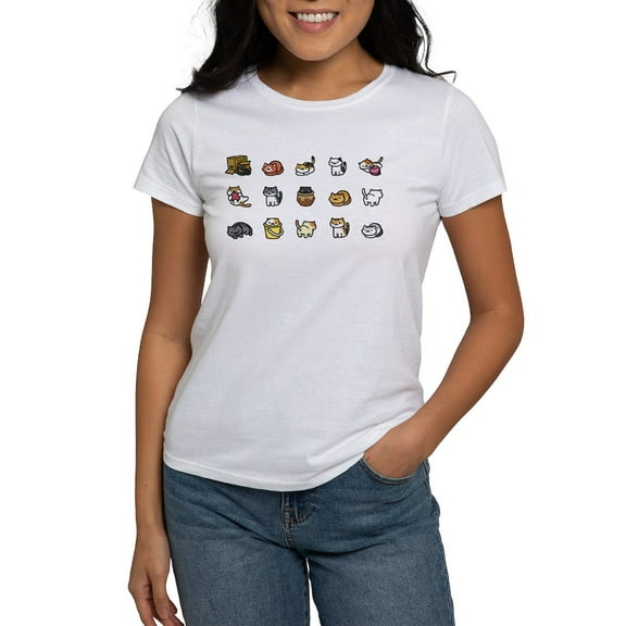 CafePress - Neko Atsume T Shirt - Women's Classic T-Shirt