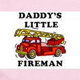 thumbnail image 2 of CafePress - Daddy's Little Fireman Infant Bodysuit - Baby Light Bodysuit, Size Newborn - 24 Months, 2 of 4
