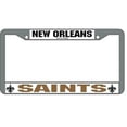 thumbnail image 1 of New Orleans Saints License Plate Frame Chrome, 1 of 1