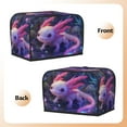 thumbnail image 7 of Toaster Covers 2 Slice, Cute Pink Fantasy Axolotl A Waterproof Bread Machine Cover Fits for Standard 2 Slice Toasters, Home Decor Toaster Protection with Hanging Rope, 7 of 7