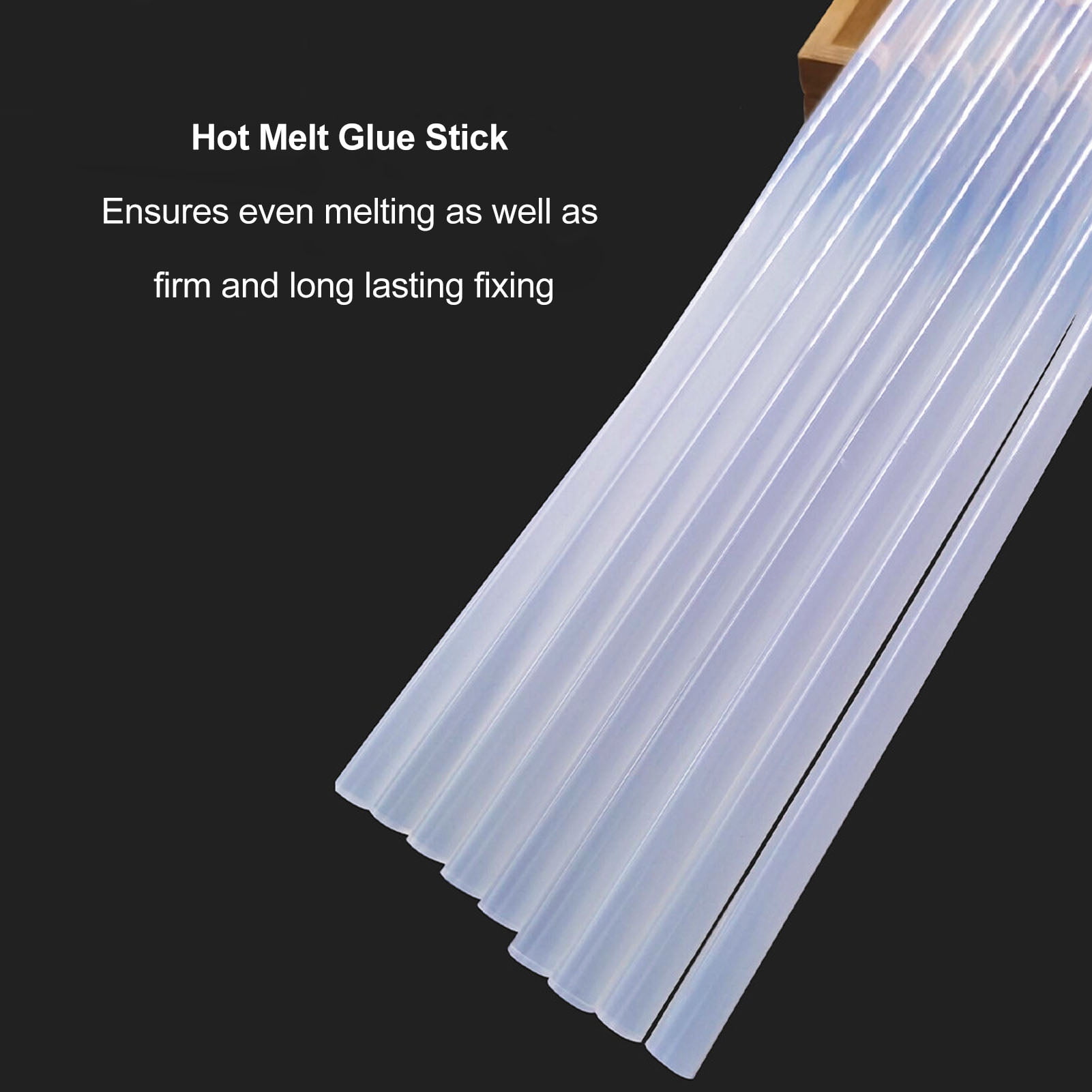 Riousery 34-Piece Hot Melt Glue Stick Set, High Viscosity Clear EVA Bars, 0.43 x 11.81 inches (11 x 300mm), Universal Fit for DIY Crafts, Home Repairs & Toy Equipment Maintenance