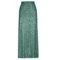 thumbnail image 3 of Women's Sequin Maxi Skirt Glitter Bodycon High Waist Long Skirt Wedding Party Holiday Formal Skirts, 3 of 6