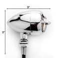 thumbnail image 4 of Krator 2pc Chrome Heavy Duty Motorcycle Turn Signals Warplane Propeller Engine Blinkers Compatible with Harley Davidson Softail Night Train Deluxe FLSTNI, 4 of 5
