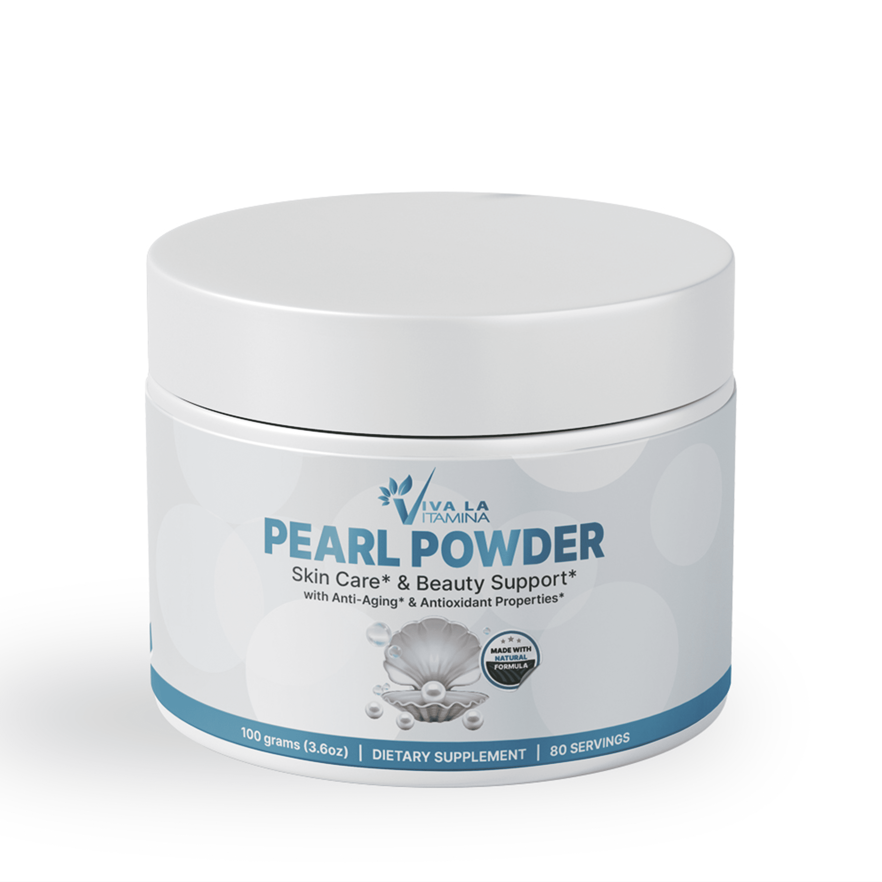 Pearl Powder Dietary Supplement from freshwater pearls 100 grams (80