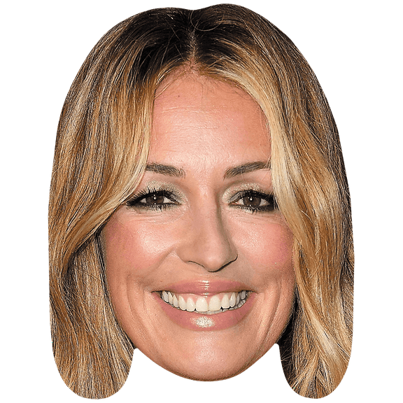 Cat Deeley (Smile) Celebrity Mask, Flat Card Face, Fancy Dress Mask