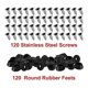 thumbnail image 3 of 120 Pcs Soft Cutting Board Rubber Feet With Stainless Steel Screws 0.28 X 0.59 For Furniture, Elect cy, 3 of 5
